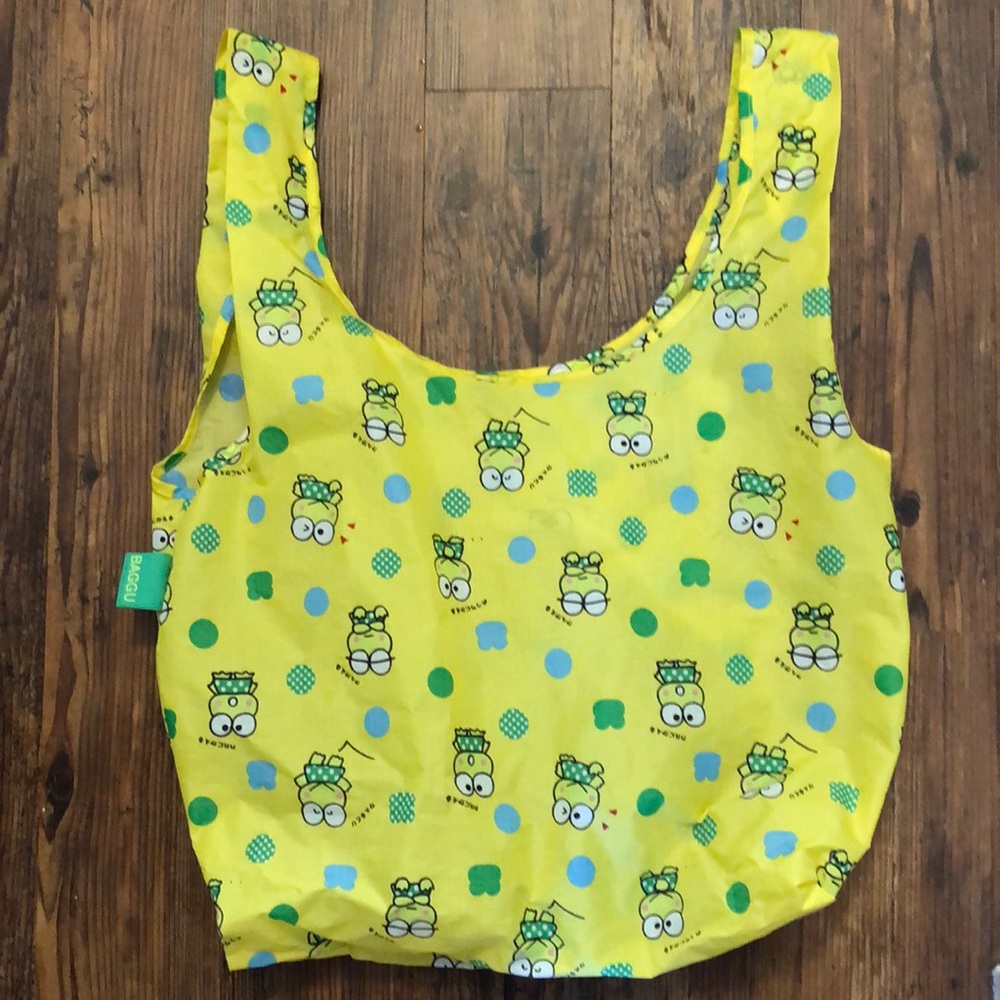 Baggu x Sanrio Keroppi reusable grocery/tote bag 💛💚
